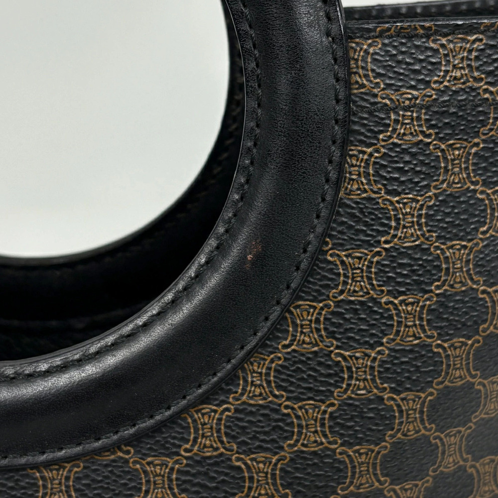 Celine Macadam handbag logo canvas black brown - Picture 4 of 7